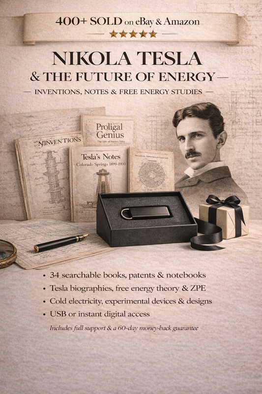 Nikola Tesla & the Future of Energy — Inventions, Notes & Free Energy Studies